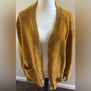 Seven7 Cozy Mustard Cardigan Womens Sweater size XXL